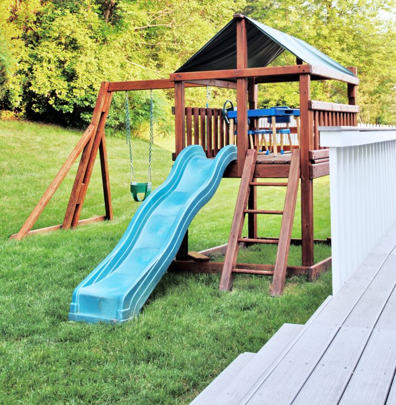 Wooden Playset Installation in Denver, CO