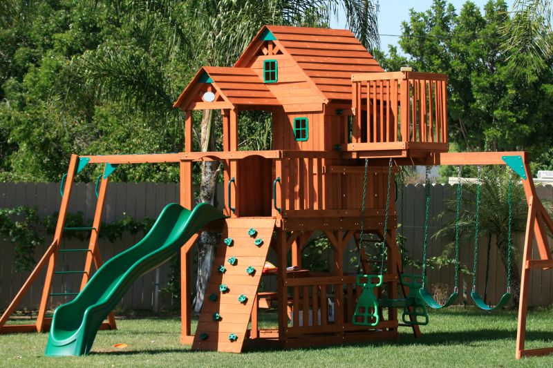 Wooden Swing Set Installation in Littleton, CO